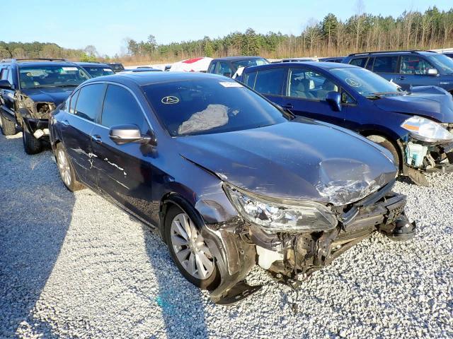 1HGCR2F85EA274406 - 2014 HONDA ACCORD EXL GRAY photo 1