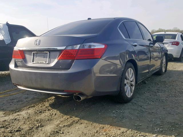 1HGCR2F85EA274406 - 2014 HONDA ACCORD EXL GRAY photo 4