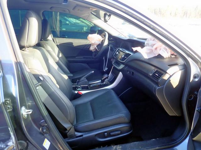 1HGCR2F85EA274406 - 2014 HONDA ACCORD EXL GRAY photo 5