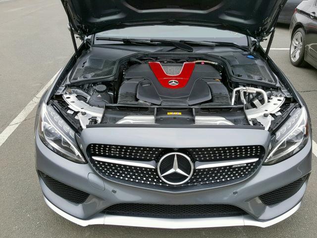 WDDWJ6EB9HF526792 - 2017 MERCEDES-BENZ C 43 4MATI GRAY photo 7