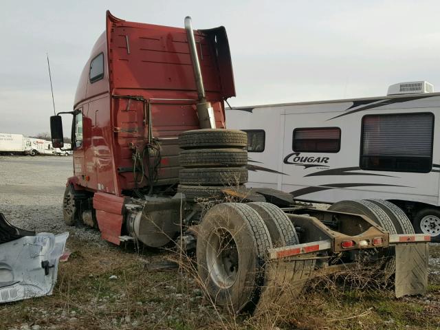 4V4NC9GH97N454018 - 2007 VOLVO VN VNL RED photo 3