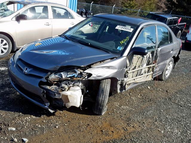 2HGES16395H004317 - 2005 HONDA CIVIC DX V CHARCOAL photo 2