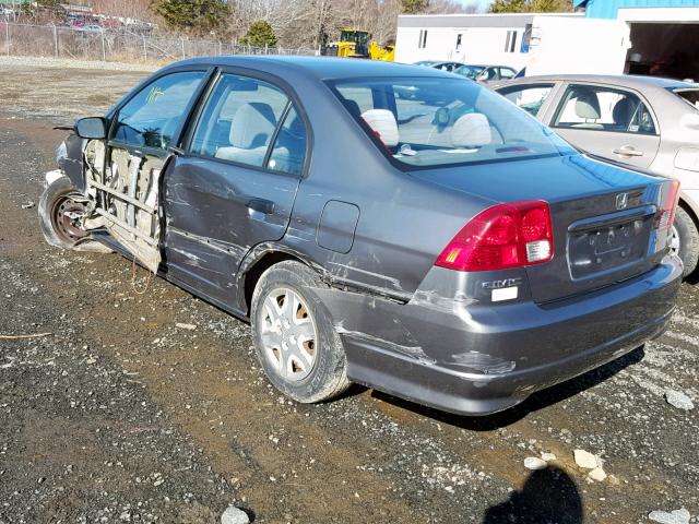 2HGES16395H004317 - 2005 HONDA CIVIC DX V CHARCOAL photo 3