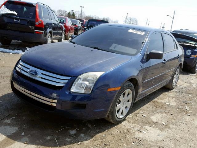 3FAHP06Z97R115927 - 2007 FORD FUSION S BLUE photo 2