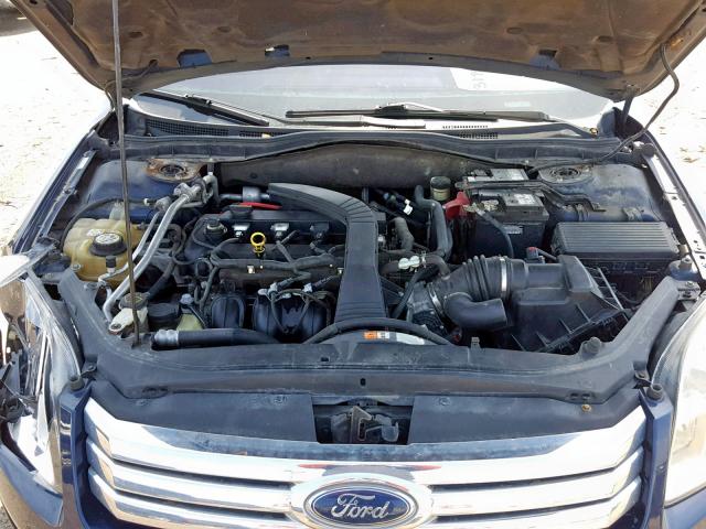 3FAHP06Z97R115927 - 2007 FORD FUSION S BLUE photo 7