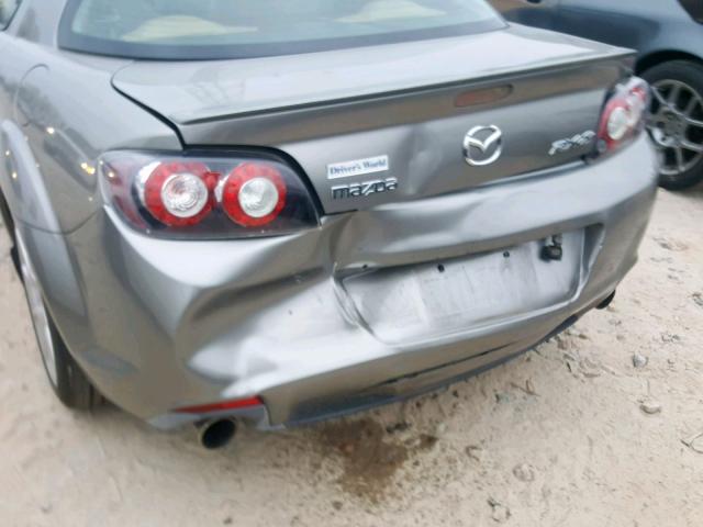 JM1FE174990401067 - 2009 MAZDA RX8 GRAY photo 9