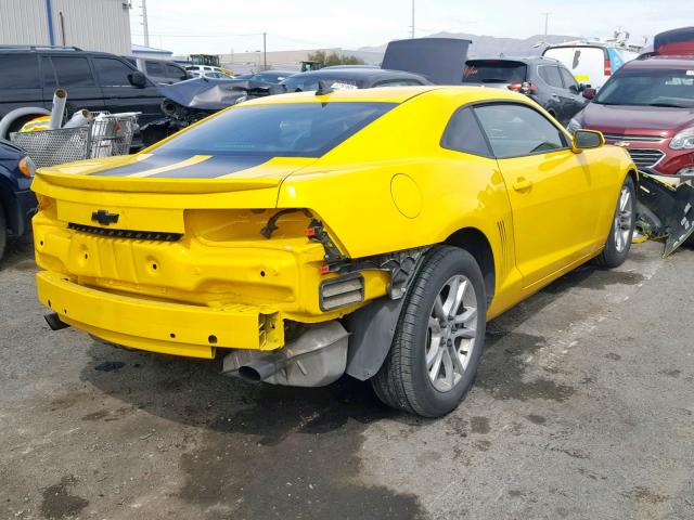 2G1FA1E30C9124983 - 2012 CHEVROLET CAMARO LS YELLOW photo 4