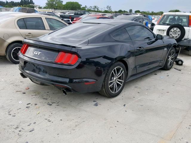 1FA6P8CF9H5234498 - 2017 FORD MUSTANG GT BLACK photo 4