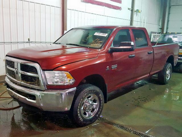 3C63D3GL3CG320360 - 2012 DODGE RAM 3500 S MAROON photo 2