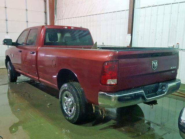 3C63D3GL3CG320360 - 2012 DODGE RAM 3500 S MAROON photo 3