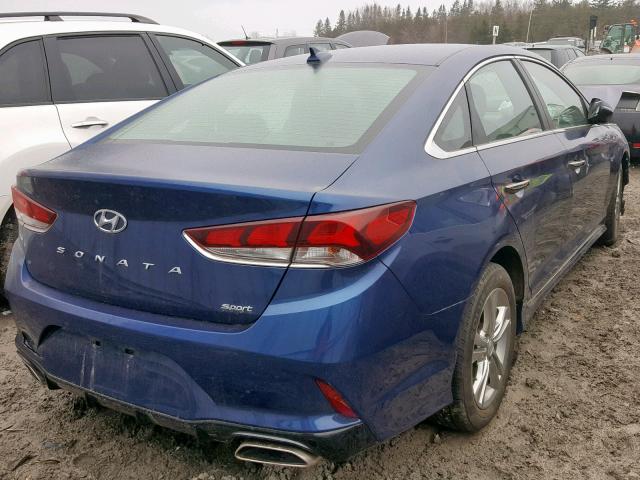 5NPE34AF0JH698427 - 2018 HYUNDAI SONATA SPO BLUE photo 4