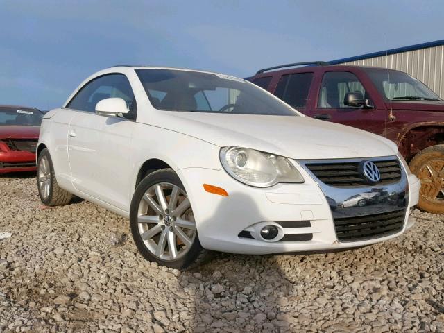 WVWFA71FX7V028114 - 2007 VOLKSWAGEN EOS 2.0T L WHITE photo 1