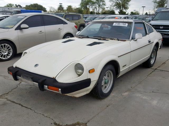 JN1HZ04S6BX408830 - 1981 DATSUN 280ZX WHITE photo 2