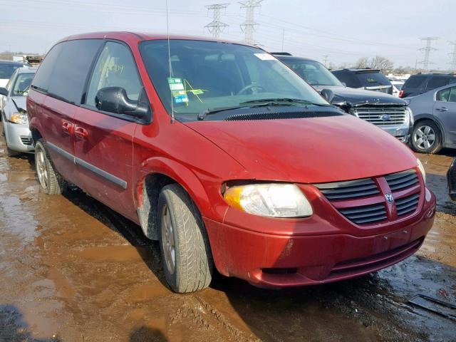 1D4GP45R65B433720 - 2005 DODGE CARAVAN SX RED photo 1