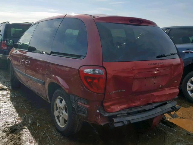 1D4GP45R65B433720 - 2005 DODGE CARAVAN SX RED photo 3