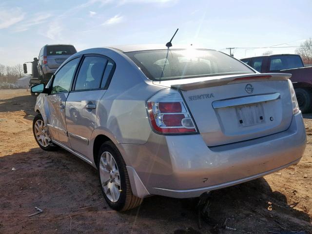 3N1AB6AP9BL731130 - 2011 NISSAN SENTRA 2.0 SILVER photo 3