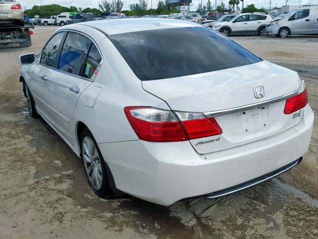 1HGCR2F84DA164672 - 2013 HONDA ACCORD EXL WHITE photo 3