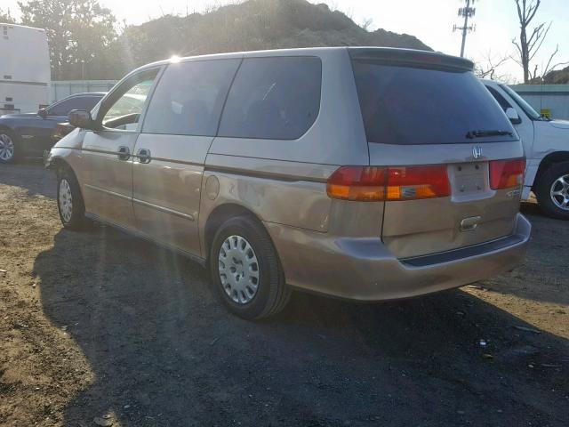 5FNRL18574B058117 - 2004 HONDA ODYSSEY LX GOLD photo 3