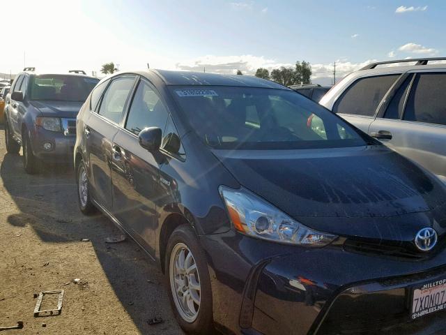 JTDZN3EU6HJ062806 - 2017 TOYOTA PRIUS V BLUE photo 1