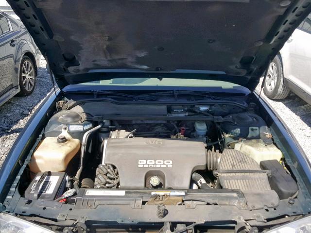 1G2HX52K5W4226244 - 1998 PONTIAC BONNEVILLE GREEN photo 7