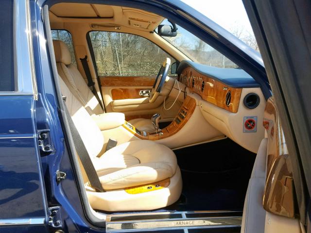 SCBLB51E4XCX02588 - 1999 BENTLEY ARNAGE BLUE photo 5