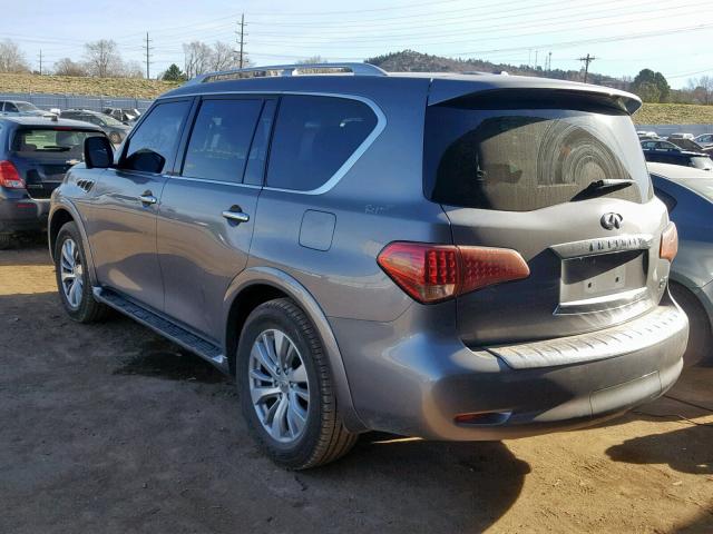 JN8AZ2NE7G9123279 - 2016 INFINITI QX80 GRAY photo 3