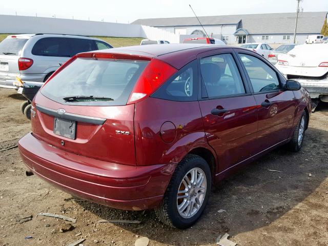 1FAFP37N46W162914 - 2006 FORD FOCUS ZX5 RED photo 4