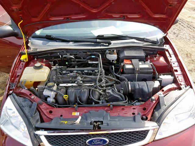 1FAFP37N46W162914 - 2006 FORD FOCUS ZX5 RED photo 7