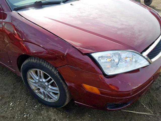 1FAFP37N46W162914 - 2006 FORD FOCUS ZX5 RED photo 9