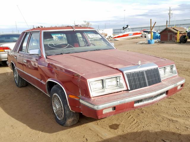 1C3BC56D8FF160001 - 1985 CHRYSLER LEBARON RED photo 1