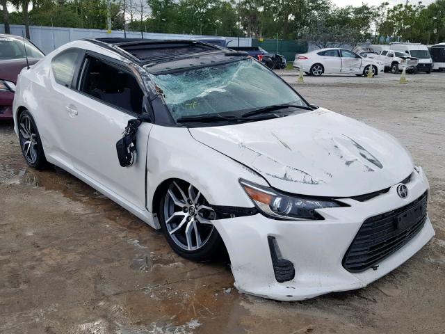 JTKJF5C72F3095735 - 2015 TOYOTA SCION TC WHITE photo 1