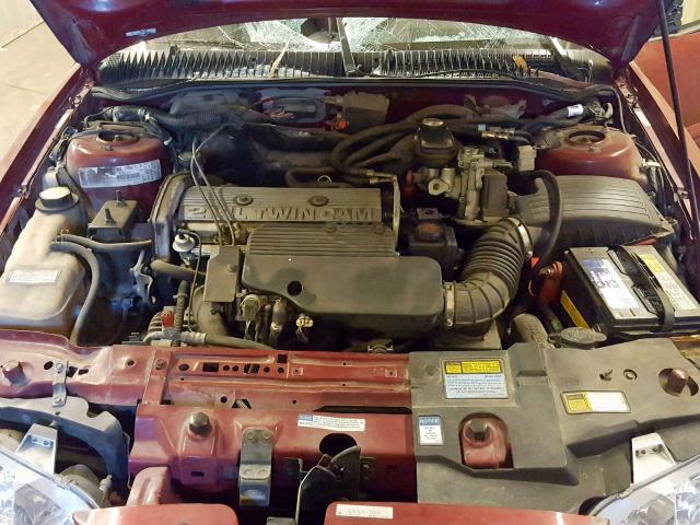 1G2NE52T4VC708807 - 1997 PONTIAC GRAND AM S MAROON photo 7