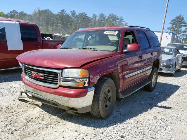 1GKEC13VX4J172602 - 2004 GMC YUKON BURGUNDY photo 2