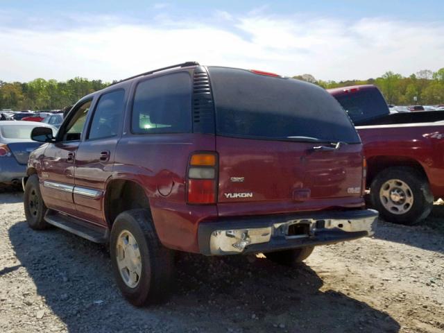 1GKEC13VX4J172602 - 2004 GMC YUKON BURGUNDY photo 3