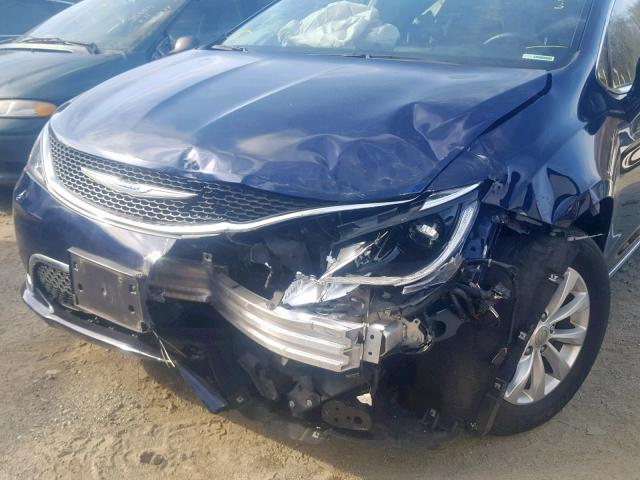 2C4RC1BG8HR729539 - 2017 CHRYSLER PACIFICA T BLUE photo 9