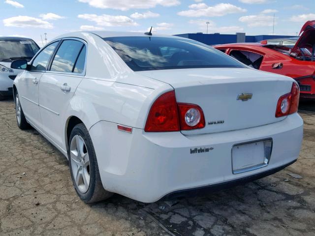 1G1ZB5EBXA4129357 - 2010 CHEVROLET MALIBU LS WHITE photo 3