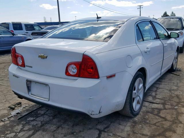 1G1ZB5EBXA4129357 - 2010 CHEVROLET MALIBU LS WHITE photo 4