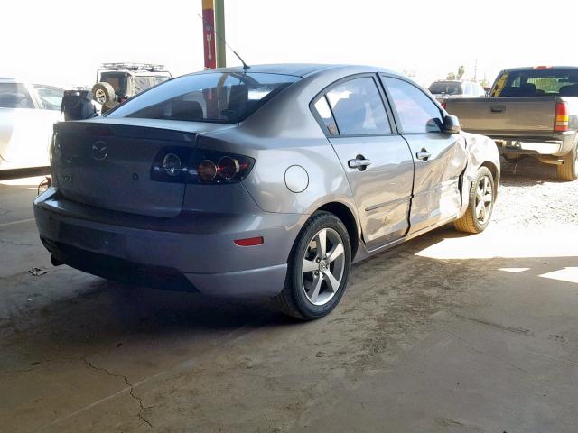 JM1BK124461422624 - 2006 MAZDA 3 S GRAY photo 4