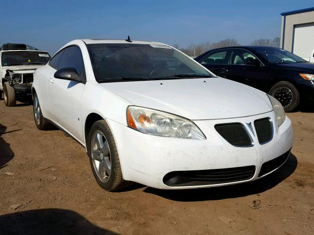 1G2ZH17N694108883 - 2009 PONTIAC G6 GT WHITE photo 1