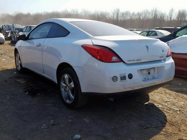 1G2ZH17N694108883 - 2009 PONTIAC G6 GT WHITE photo 3