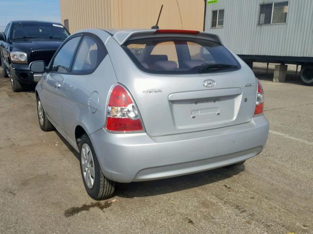 KMHCM3AC7AU156960 - 2010 HYUNDAI ACCENT BLU SILVER photo 3