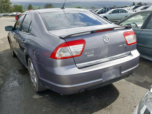 3MEHM02107R626377 - 2007 MERCURY MILAN PREM SILVER photo 3