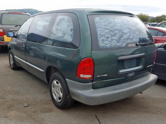 2B4FP25B3XR476123 - 1999 DODGE CARAVAN GREEN photo 3