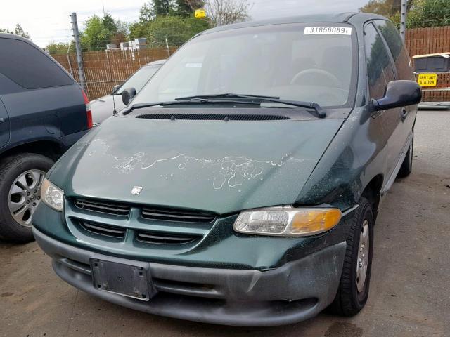 2B4FP25B3XR476123 - 1999 DODGE CARAVAN GREEN photo 9