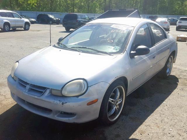 1B3ES56C02D615028 - 2002 DODGE NEON ES SILVER photo 2