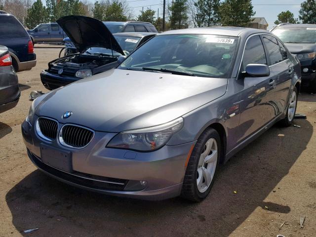 WBANW135X8CZ77607 - 2008 BMW 535 I GRAY photo 2