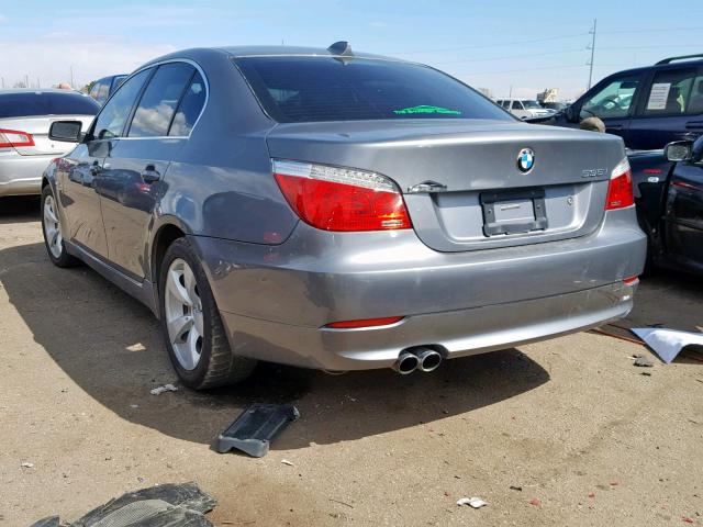 WBANW135X8CZ77607 - 2008 BMW 535 I GRAY photo 3