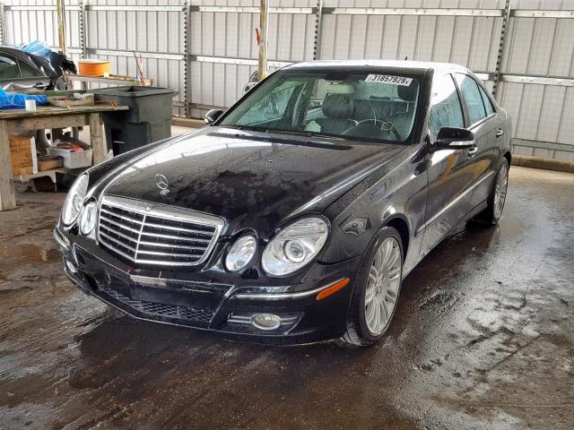 WDBUF56X77B120649 - 2007 MERCEDES-BENZ E 350 BLACK photo 2