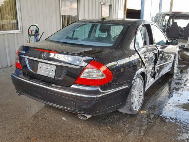 WDBUF56X77B120649 - 2007 MERCEDES-BENZ E 350 BLACK photo 4