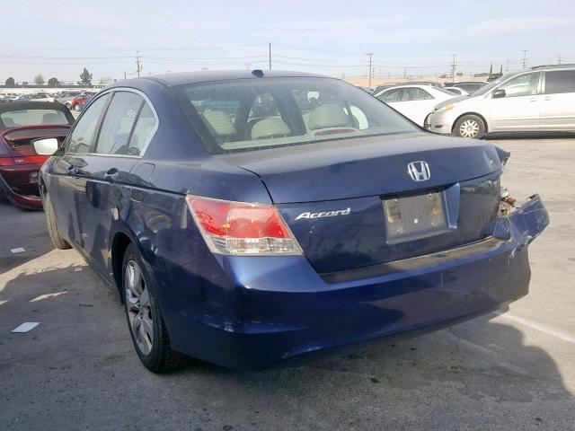 1HGCP26828A155917 - 2008 HONDA ACCORD EXL BLUE photo 3